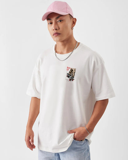 SKATE VELOCITY WHITE OVERSIZED T-SHIRT