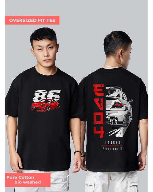 VELOCITY CHAMPION CAR BLACK OVERSIZED T-SHIRT