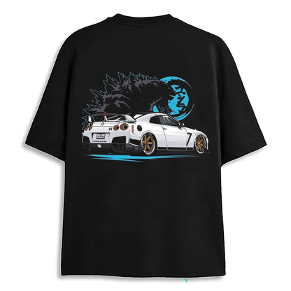 CARZILLA BLACK OVERSIZED T-SHIRT