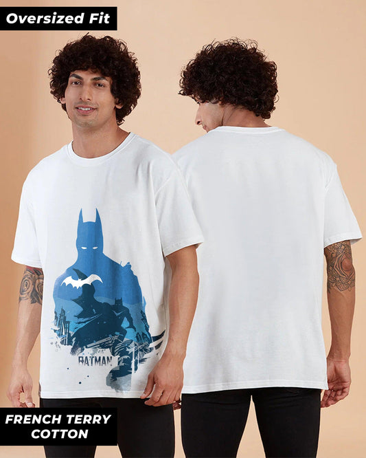 BATMAN DC CHILL NIGHT WHITE OVERSIZED T-SHIRT