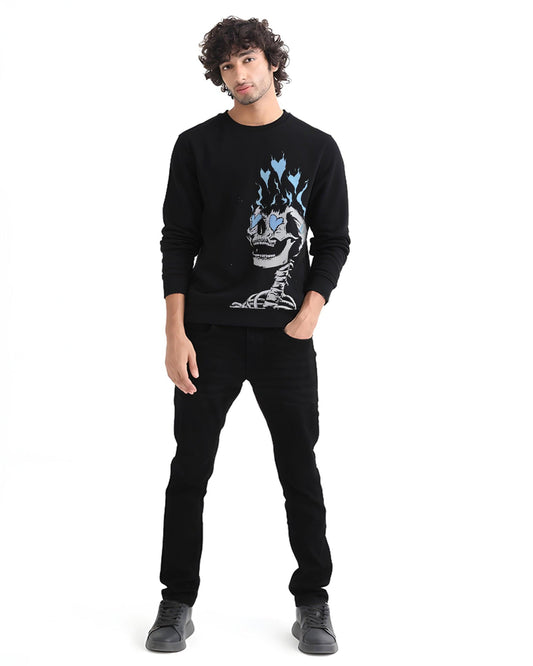 LOVELY DREAMS SKELETON BLACK SWEATSHIRT