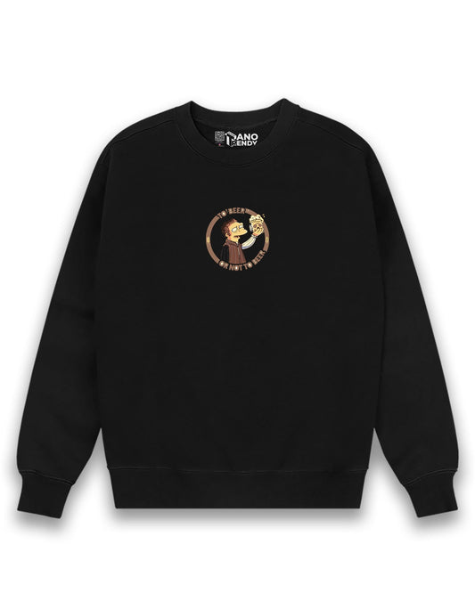 BEER TO BEER BLACK SWEATSHIRT